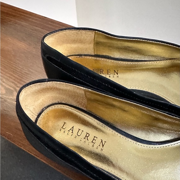 Ralph Lauren black leather flats size 7B - Picture 4 of 7